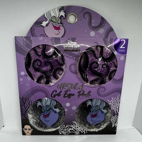 Disney Villains Ursula Gel Eye Pads - 2 Pairs - Hot & Cold Therapy - NEW - Picture 1 of 2